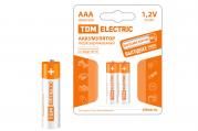 Аккумулятор AAA-600 mAh Ni-MH BP-2 TDM(1/2/24)