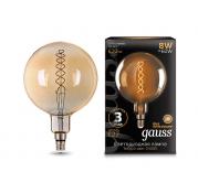 Лампа Gauss LED Vintage Filament Flexible G200 8W E27 200*300mm Golden 620lm 2400K 1/6