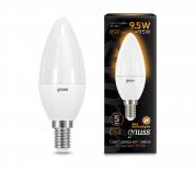 Лампа Gauss LED Candle E14 9.5W 3000К 1/10/50