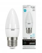 Лампа Gauss LED Elementary Candle матов.6W E27 4100K 1/10/50