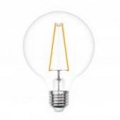 Лампа светодиодная Vintage LED-G80-4W/GOLDEN/E27 GLV21GO Форма «шар», золотистая ТМ Uniel