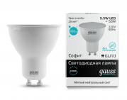 Лампа Gauss LED Elementary MR16 5.5W GU10 4100К(1/10/100)