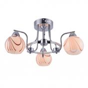 Люстра 147R/3PL E27*40W+LED Crome на штанге