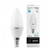 Лампа Gauss LED Elementary Candle 10W (95W) E14 4100K(1/10/100)