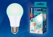 Лампа светодиодная диммируемая для бройлеров LED-A60-9W/SCBG/E27/FR/DIM IP65 PLO65WH