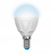 Лампа светодиодная LED-G45 7W/NW/E14/FR «шар», матовая. Серия ЯРКАЯ. Белый свет