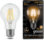 Лампа Gauss LED Filament A60 E27 10W 970lm 4100К step dimmable 1/10/40