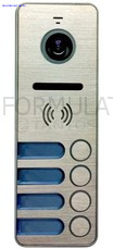 Панель видеодом., накладн, на 4 абонента, 800 ТВЛ., PAL, угол обзора 110 гра iPanel 2 (металл)