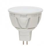 Лампа светодиод.LED-JCDR-7W/WW/GU5.3/FR ALP01WH Материал корпуса алюминий.Цвет свечения белый.(1/10)
