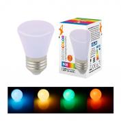 Лампа светодиодная LED-D45-1W/RGB/E27/FR/С BELL декоративная светодиодная 