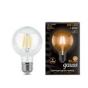 Лампа Gauss LED Filament G95 E27 6W 2700K 1/20