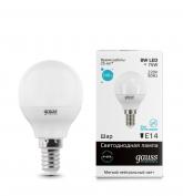 Лампа Gauss LED Elementary Globe 8W E14 4100K(1/10/100)
