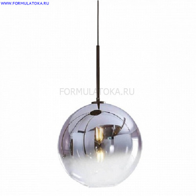 Подвесной светильник  ВОСХОД прозрачно-хромовый d20 h200 E27 1*40W