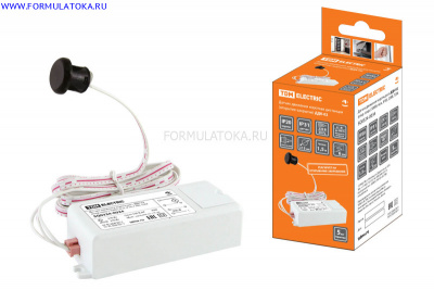 Датчик движения коротк.дист. ДДК-02 (откр.-закр.) 500Вт, 6см, IP20, 230В, TDM
