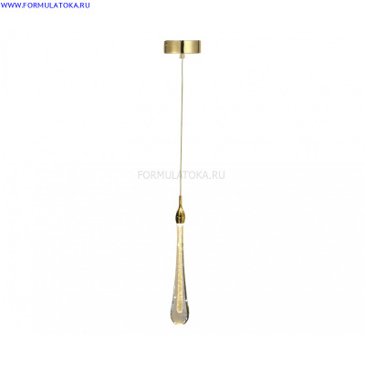 07860-1a Подвесной светильник АСМЕР золото d10 h150  Led 3W (3000k)