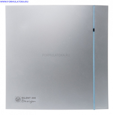 Вентилятор S&P накладной SILENT-100 CZ SILVER DESIGN 8W IP45T(1/4)