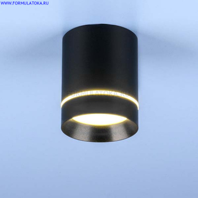 Св-к LED DLR021 9W 4200K черный матовый