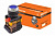 Кнопка ABLFS-22 синий d22мм неон/230В 1з+1р TDM(1/10)