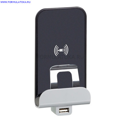 Модуль беспроводной зарядки Qi 1А с дополнительным разьемом USB A 5В 2,4А.Celiane